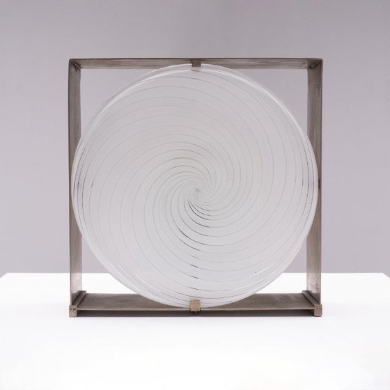 Image 1 of 1x ‘Spiral’ model LT217 Tafellamp door Carlo Nason voor Mazzega, 1960s