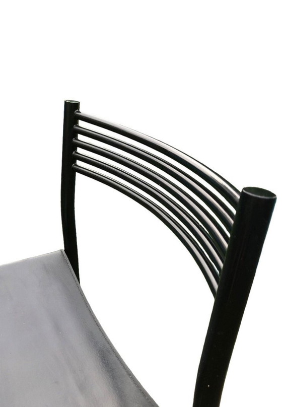 Image 1 of 2x Peter Maly per Ligne Roset modello Quartz sgabello da bar in pelle Francia