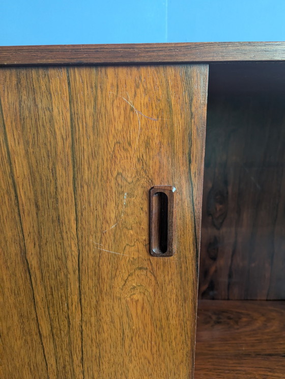 Mid Century Dressoir/ Wandkast Met Bargedeelte 1960s – Metal, Wood (photo 13 of 14)