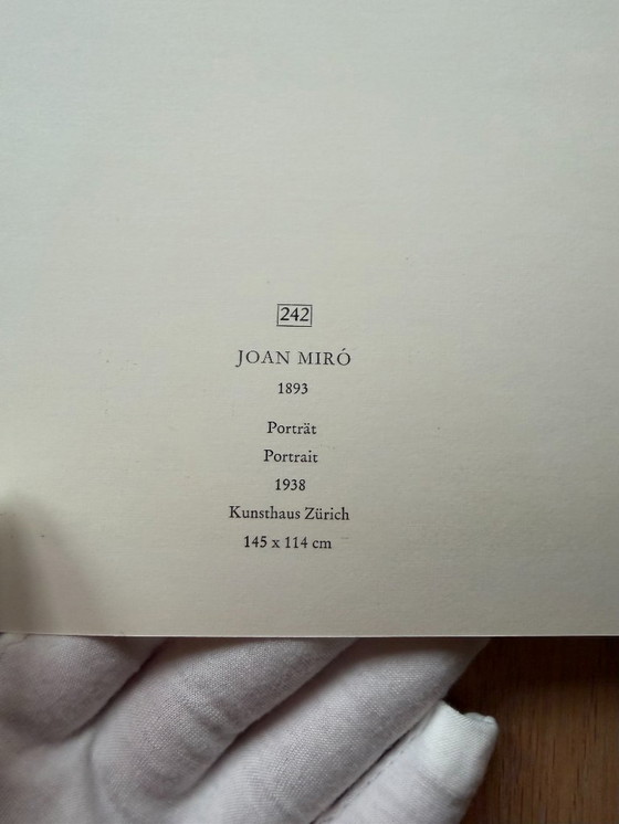 Image 1 of Joan Miró (1893-1983), Potrait, 1938, copyright 1977 de Kunstkreis Lucerne ADAGP Paris y Cosmopress Geneva...