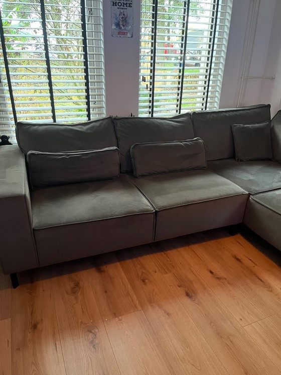 Image 1 of Moderne lounge/hoekbank met vlekkengarantie!