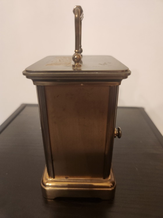 Image 1 of Prachtige Messing Matthew Norman Reisklok (Swiss Made) – Quartz