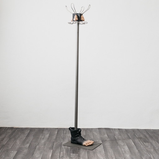 Renè Magritte Sculptural Coat Rack, Antarctic Design, Vintage, Rare, 1980s