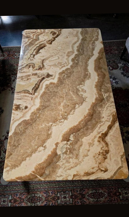 Coffee Table 70s Marble Top