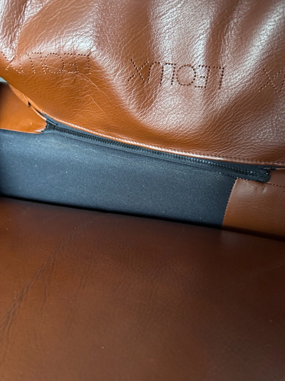 Leolux Ledersofa – Holz (photo 3 of 5)