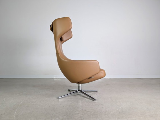 Image 1 of Sillón original Vitra Grand Repos Antonio Citterio cuero coñac