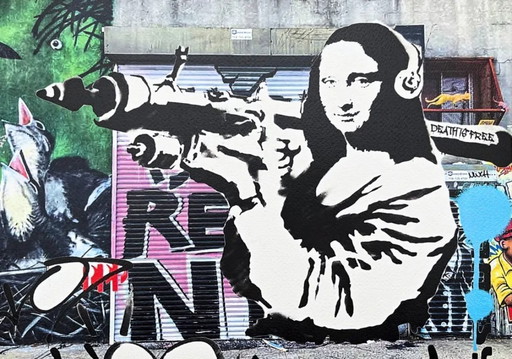 Death NYC - Banksy Mona Lisa Bazooka - Édition limitée avec certificat