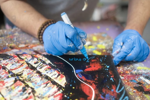 Jovan SRIJEMAC - Free Jump - Artist's painting