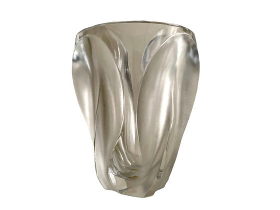 Image 1 of Vintage Lalique Ingrid kristallen vaas - Groot Frans kristallen glazen kunstwerk als pronkstuk