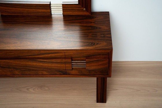 Zweedse spiegel uit het midden van de eeuw met make-upconsole – Ateljé Glas & Trä – Kaptafels, Wood (photo 8 of 11)