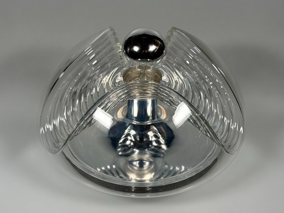 Image 1 of Lampada da parete o da soffitto "Wave" degli anni '60/'70 di Koch & Lowy per Peill & Putzler