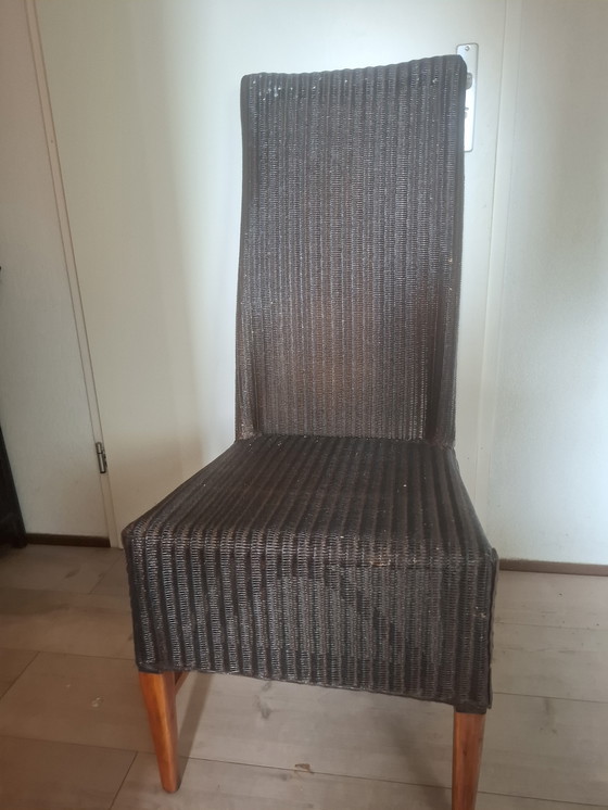 Image 1 of 4 sedie da pranzo/veranda Lloyd Loom