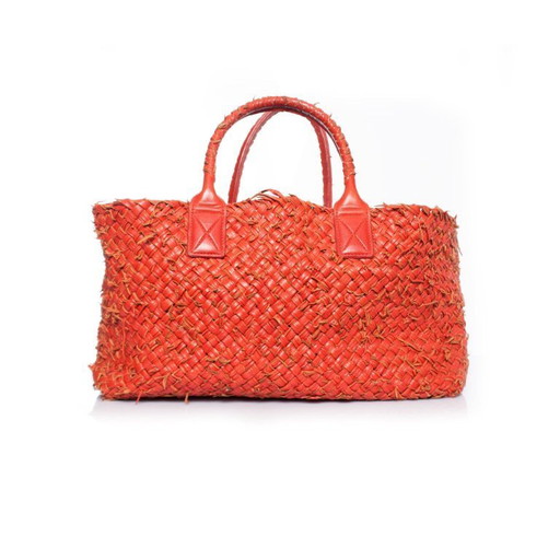 Bottega Veneta, borsa tote Cabas rossa con pochette