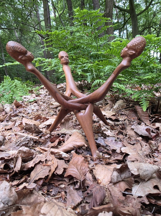 Image 1 of Sculpture en bois africaine vintage