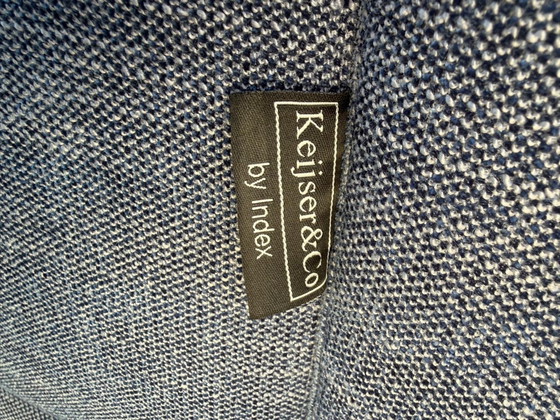 Keijser en Co Sofa Jeansblau, Keijser&Co, Ecksofas, Metall, Stoff (Foto 6 von 7)