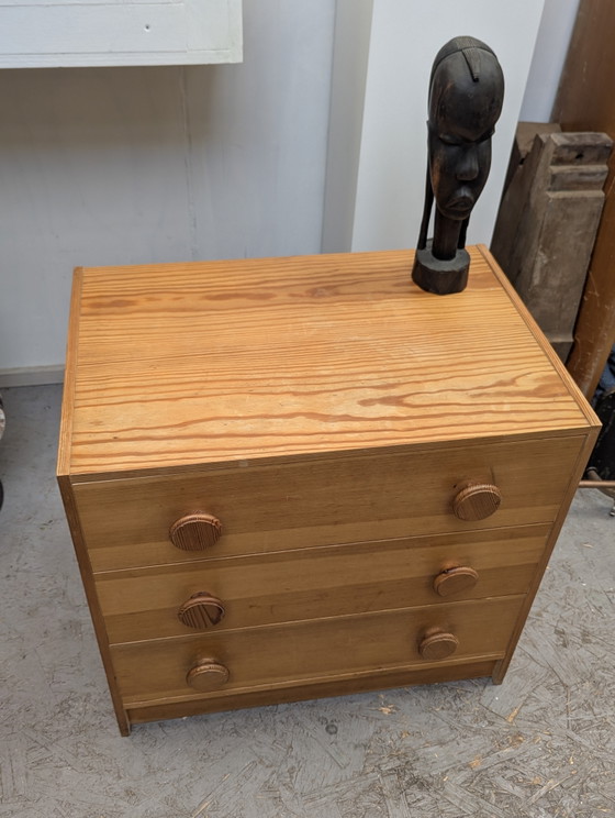 Vintage Chest of drawers Norway Pinewood Scandinavian – kf mobler (photo 4 of 5)