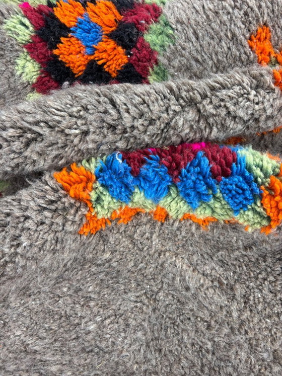 Image 1 of Marokkanischer Berberteppich Beni Ouarain M’rirt, handgewebt aus Wolle, geometrisches und farbenfrohes Design