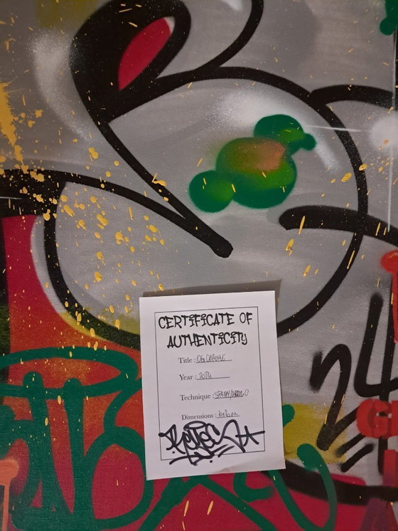 Image 1 of Matias MACHADO - Original Chrome - Artist painting