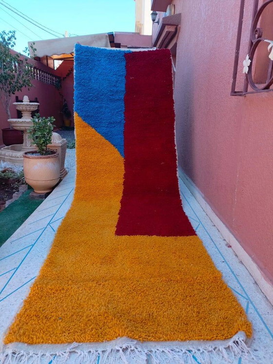 Handgemaakt gangkleed 300cm x 80cm – Vloerkleden en tapijten, Wool, Modern (photo 2 of 6)