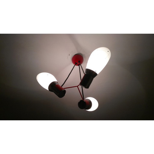 Vintage hanglamp van Napako voor Josef Hůrka, 1970