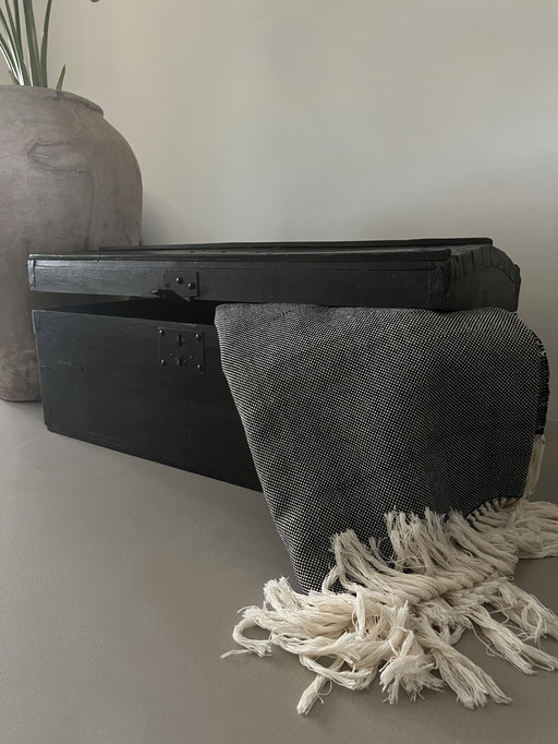 Coffre à couvertures en bois