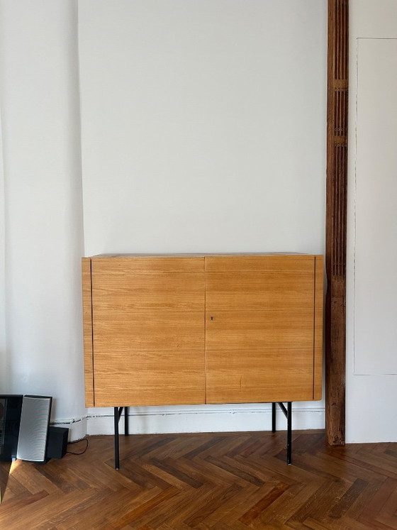 Helmut Magg for DeWe Highboard | Mid-Century Modern | 1960s – Sideboard cabinet, Metal (photo 5 of 7)