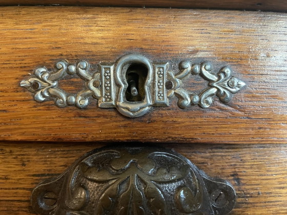 Image 1 of Armario con persianas enrollables, archivador, archivador, mueble de música, roble francés