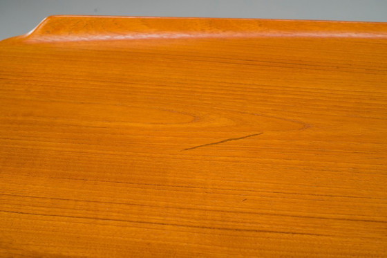 Image 1 of Mid Century Dänischer Teakholz-Schreibtisch von Svend Åge Madsen für Sigurd Hansen, 1950er Jahre