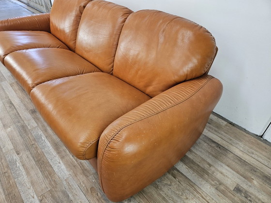 Divano letto a tre posti "Piumotto" di Arrigo Arrigoni per Busnelli, 1970 – Divani 3 posti, Pelle (photo 2 of 22)