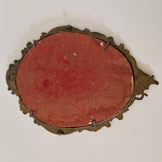 Image 1 of Miroir italien vintage en laiton
