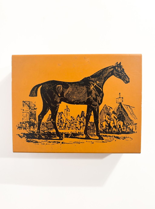 Piero Fornasetti Collector's Box with Metal and Wood Horse 1950s – decoratieve objecten, Surrealism