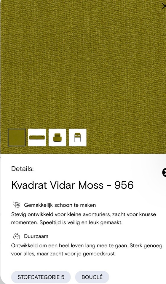 FEST Amsterdam Dunbar Corner sofa Right Longchair – Vidar Moss 956 – Wool (photo 4 of 5)