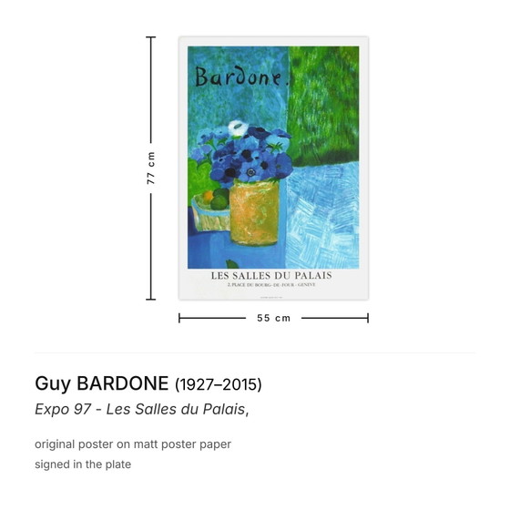 Image 1 of Guy Bardone Expo 97 – Das Palastsaal-Poster