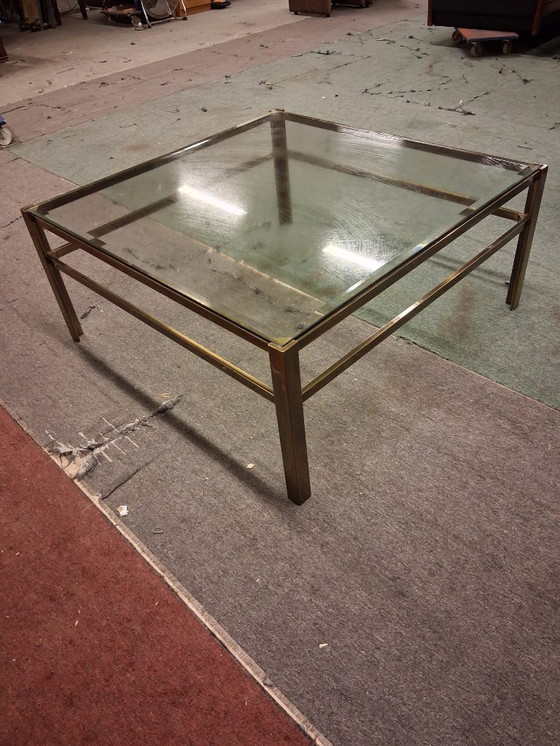 Image 1 of table basse en laiton