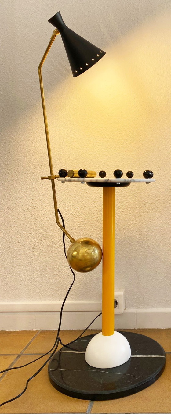 Image 1 of Grote Italiaanse designlamp met contragewicht 1950