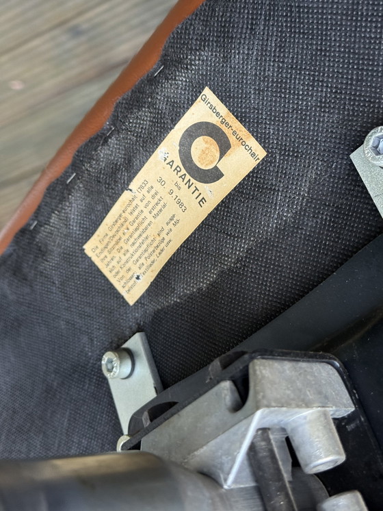 Image 1 of Poltrona da ufficio o sedia da ufficio in pelle vintage Girsberger