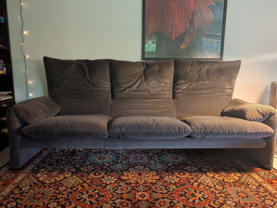 Cassina Maralunga 3-Sitzer Inkl. Ottomane – Sofas, Textile (photo 4 of 6)