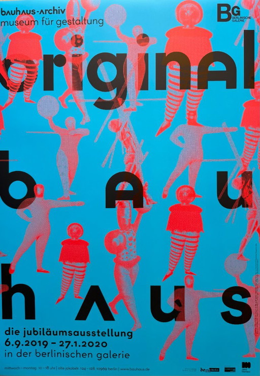 Oskar Schlemmer Figures, Bauhaus Archiv Berlijn, 2019, tentoonstellingsposter – Paper