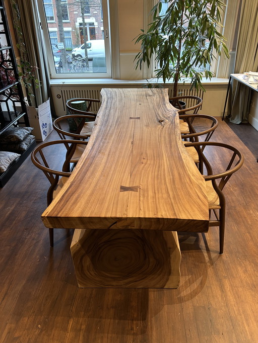 Solid Teak Trunk Table