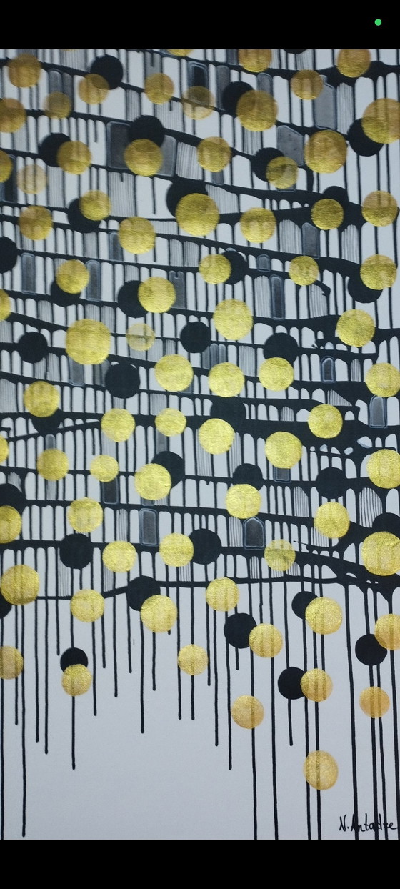 Image 1 of Natia Antadze Abstracte compositie XXL