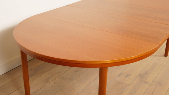 Image 1 of Vintage ronde eettafel | Teak | Uitschuifbaar | 120 – 210 cm