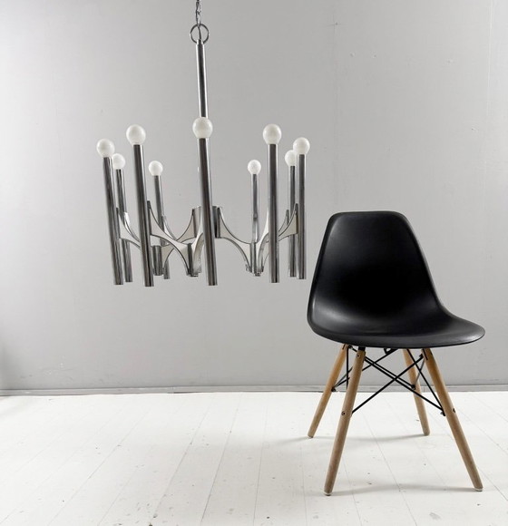 Image 1 of Lampadario di metà secolo di Gaetano Sciolari, Italia, anni '60
