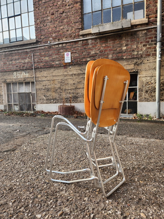 Image 1 of Alu-Flex Esszimmerstühle d'Armin Wirth – Classique du design