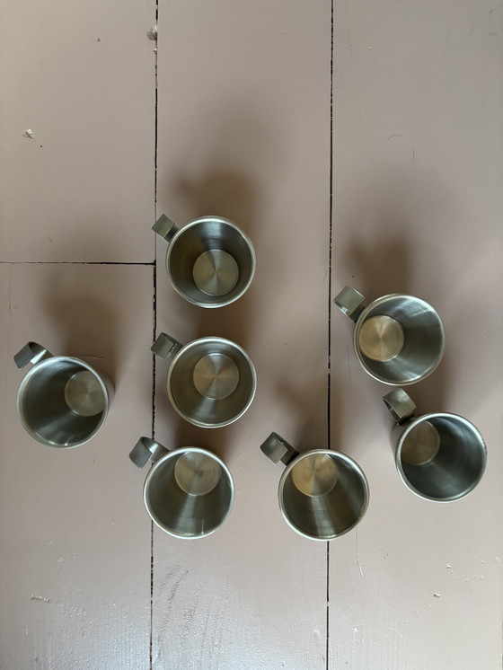 Image 1 of 7x RVS espresso kopjes 