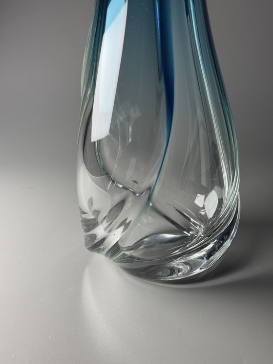 Val Saint Lambert “Lulea” Crystal Vase — René Delvenne, Studio Cristal, Limited Edition 1/6 (photo 5 of 15)