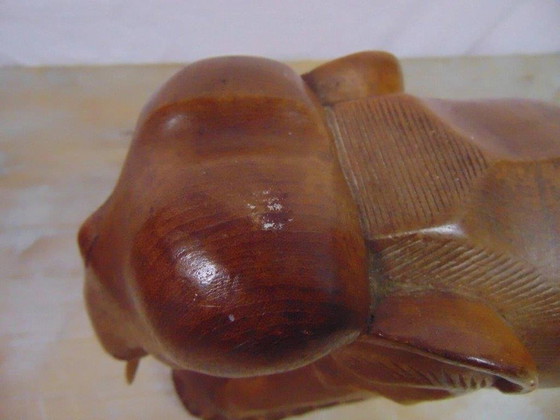Image 1 of Éléphant en bois de Thaïlande 1970