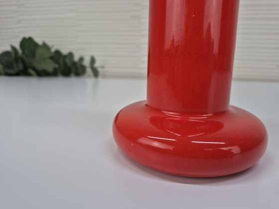 Vaso vintage SicArt modello 009. Ceramica arancione/rossa. – Vasi (photo 6 of 8)
