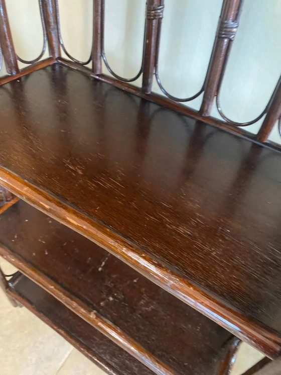 Vintage rattan shelf – Shelving unit, Wicker (photo 13 of 15)