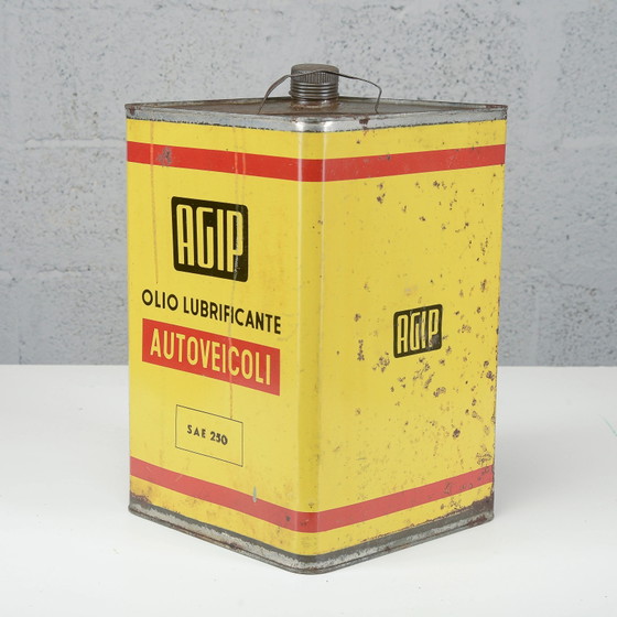AGIP 1970 Schmierölkanister – Dekorative Objekte, Metall, Retro (photo 4 of 10)