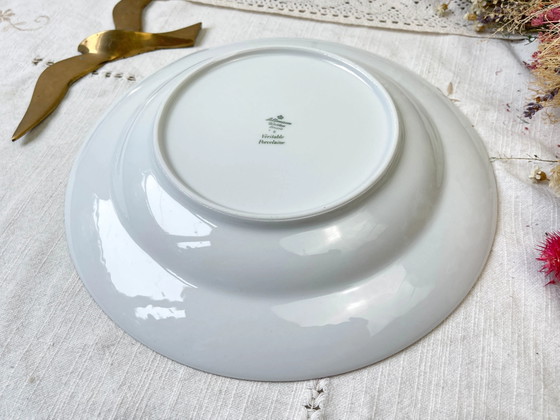 BAVARIA Gilded White Porcelain Deep Dish, 'Annabell' Model – Crockery (photo 7 of 7)